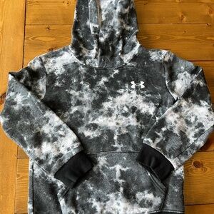 Under Armour Black and White Tie-Dye Hoodie